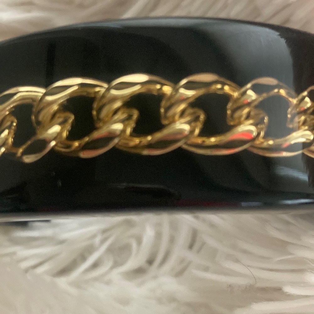 Authentic New Alexander Mcqueen Plexiglass W/Gold… - image 4